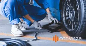 man working in automotive industry